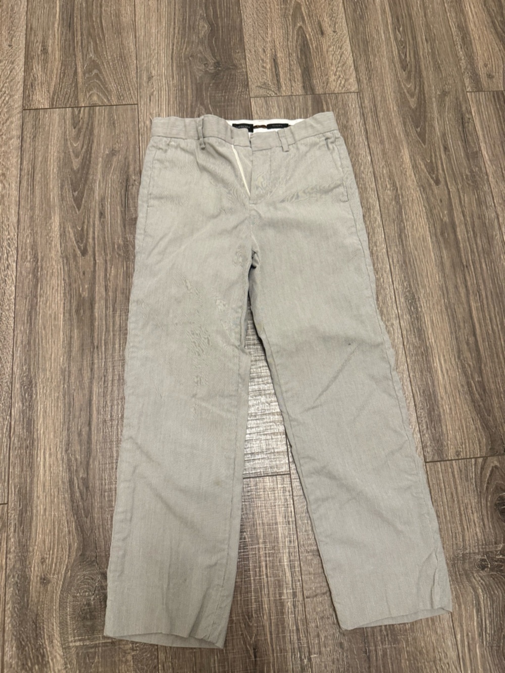 J Crew Kids Boys Ludlow Classic Gray Dress Pants Size 8